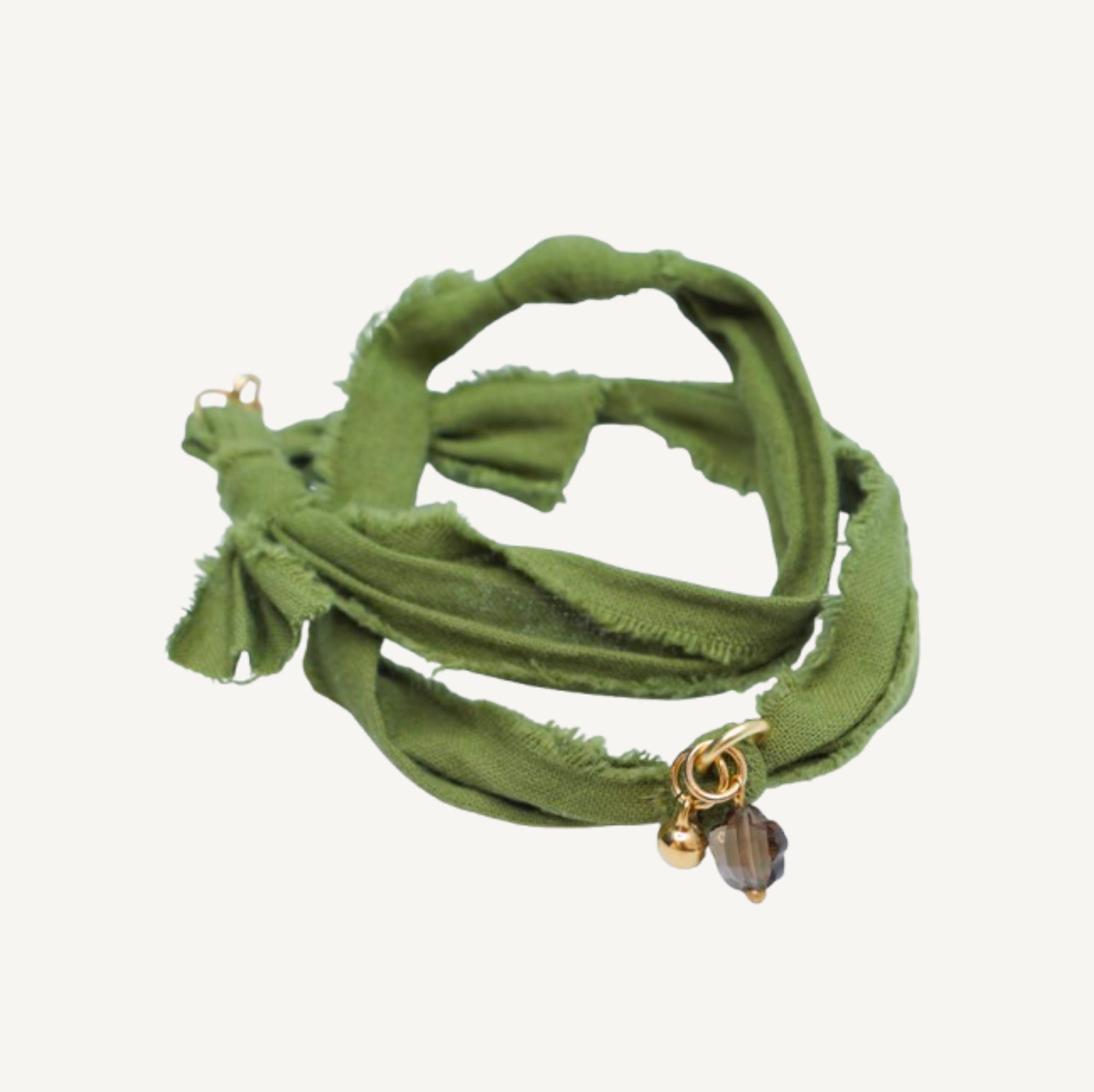 Bracelet Doudou Tissu Kaki