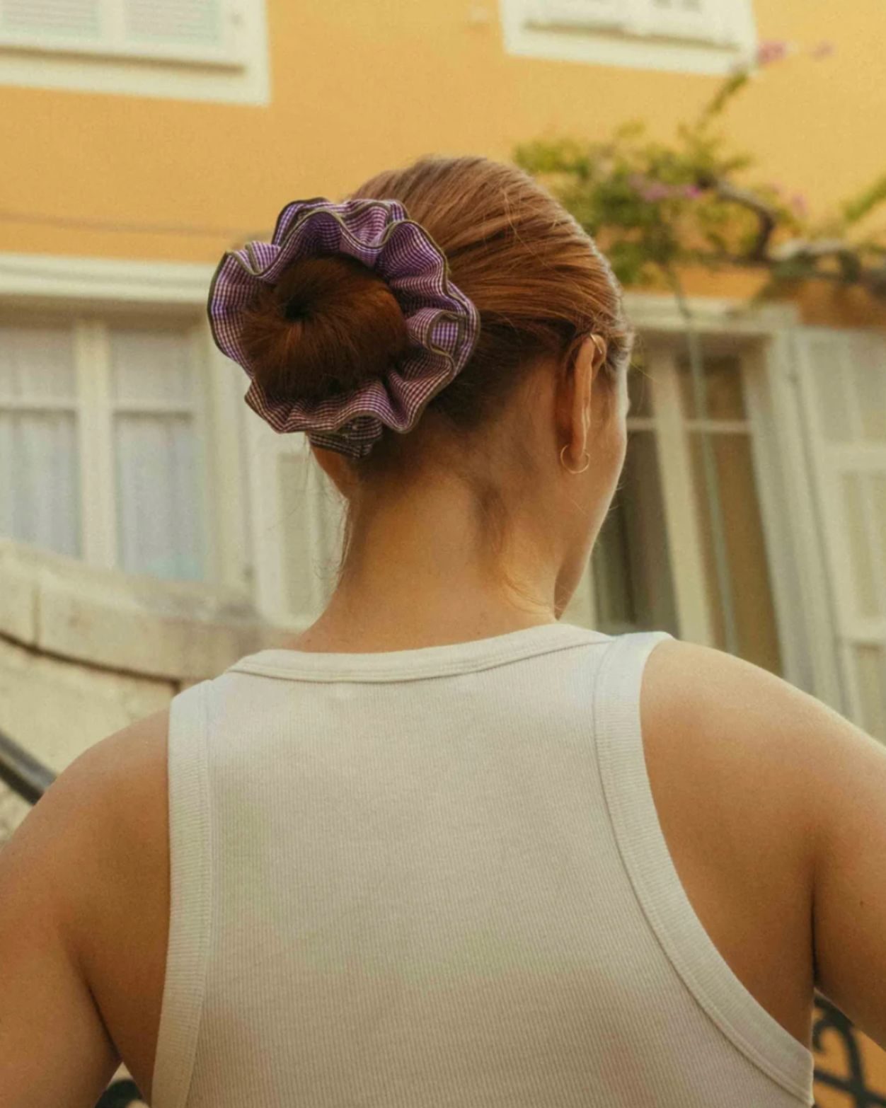 Maxi chouchou violet vert