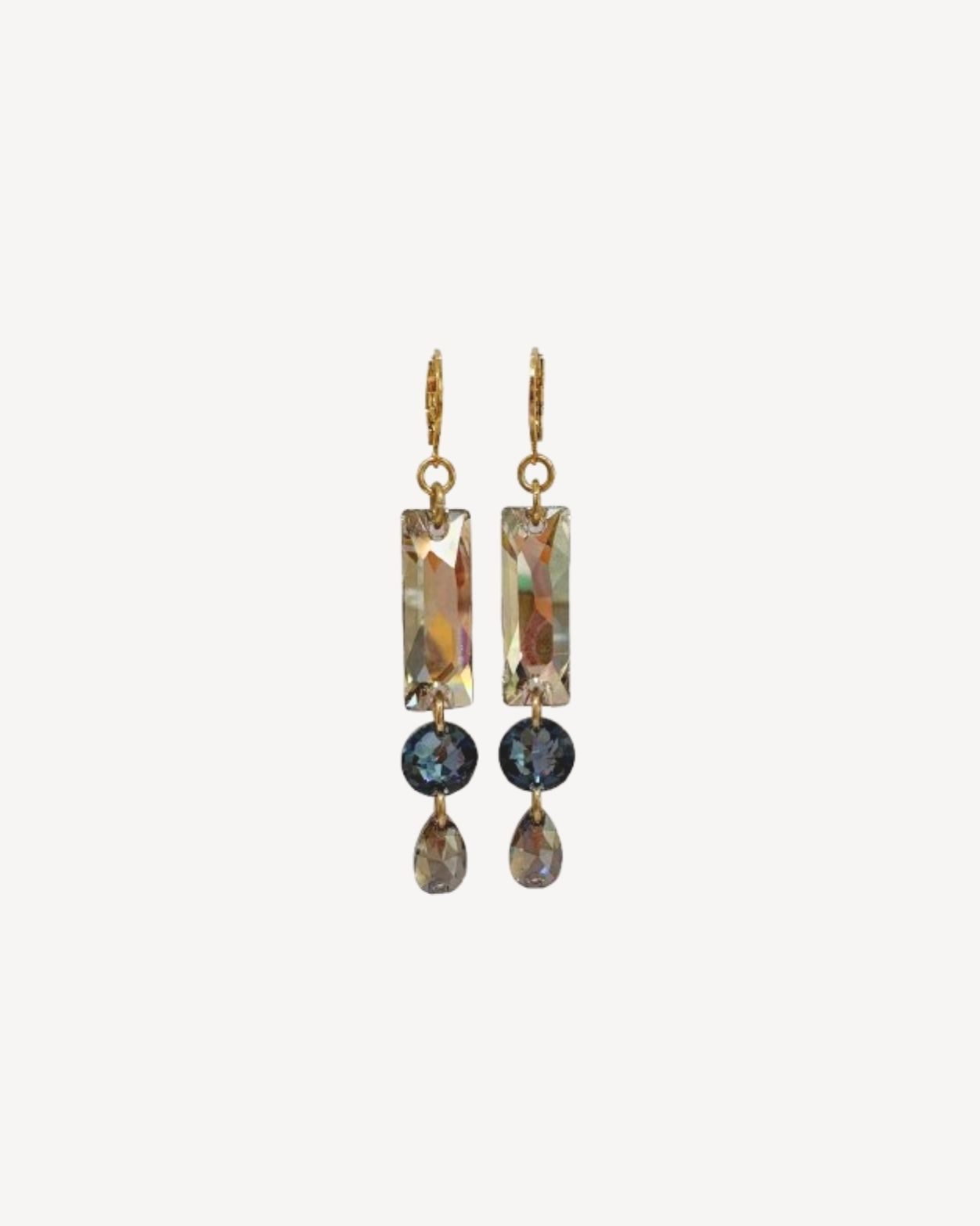 Boucles d'oreilles pendantes Swarovski Marie Depaire - Concept Store Aparté La Rochelle