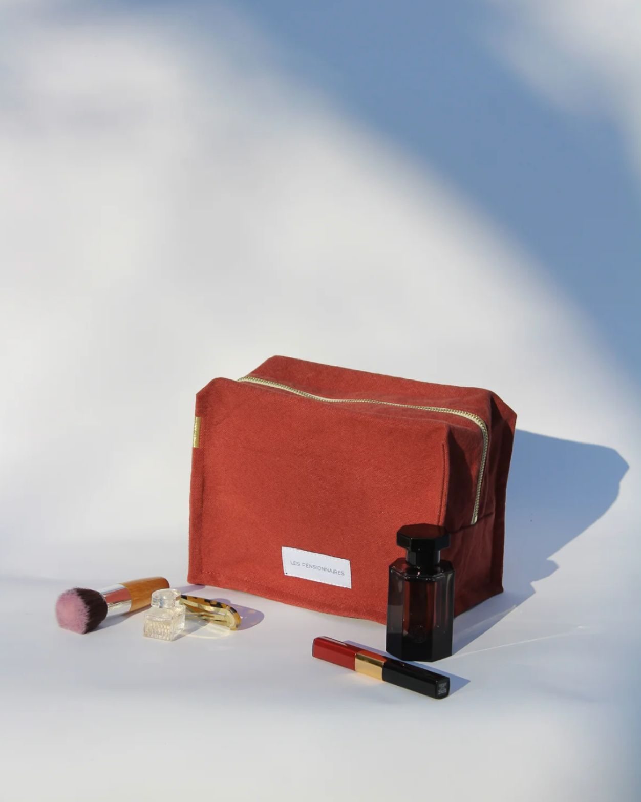 Trousse de toilette cube rouille